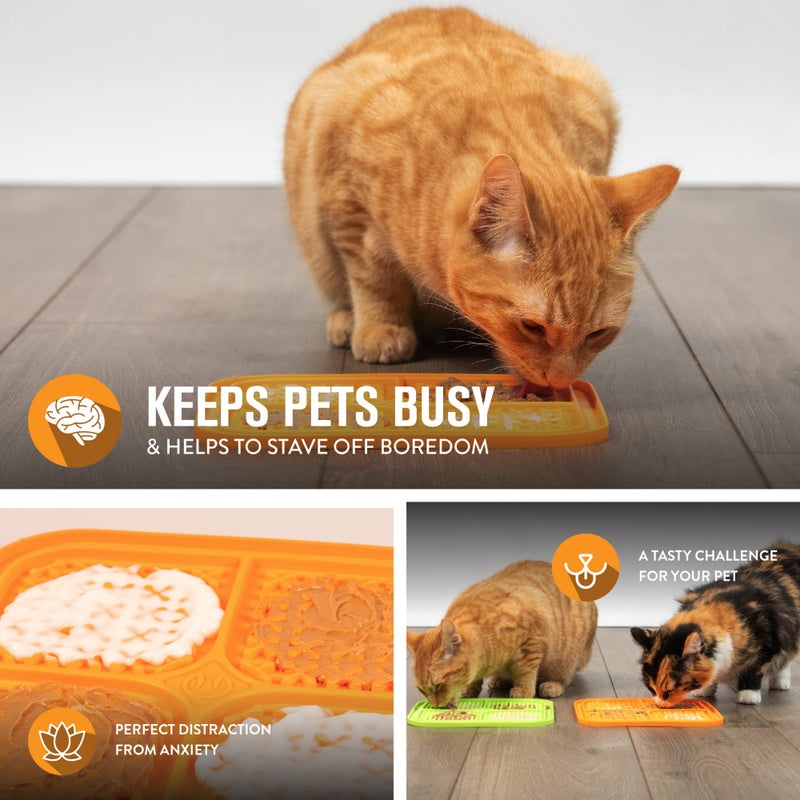 Hyper Pet IQ Treat Lick mat for Dogs, Dog Slow Feeder & Cat Lick mats | Great Alternative to Slow Feeder Bowls & Feeders | Perfect Dog Licking mat, Cat Puzzle & Enrichment Toys - Image 2